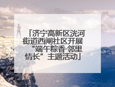 济宁高新区洸河街道西闸社区开展“端午粽香·邻里情长”主题活动