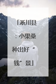 淅川县：小果桑种出好“钱”景