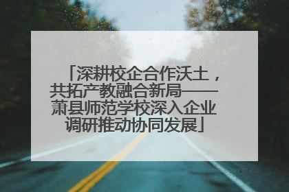 深耕校企合作沃土，共拓产教融合新局——萧县师范学校深入企业调研推动协同发展