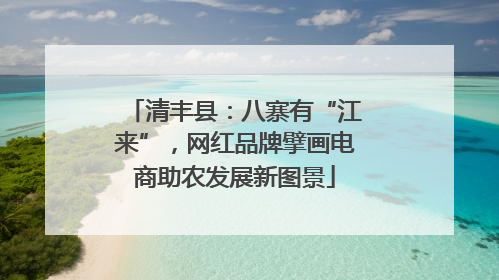 清丰县：八寨有“江来”，网红品牌擘画电商助农发展新图景