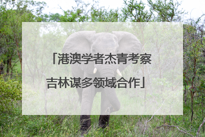 港澳学者杰青考察吉林谋多领域合作
