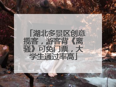 湖北多景区创意揽客，游客背《离骚》可免门票，大学生通过率高