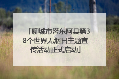 聊城市暨东阿县第38个世界无烟日主题宣传活动正式启动