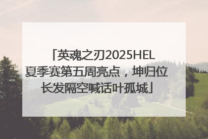 英魂之刃2025HEL夏季赛第五周亮点，坤归位长发隔空喊话叶孤城