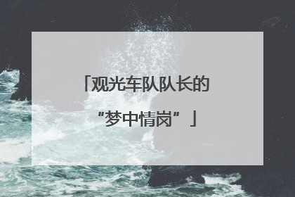 观光车队队长的“梦中情岗”
