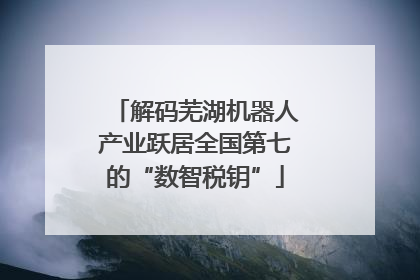 解码芜湖机器人产业跃居全国第七的“数智税钥”