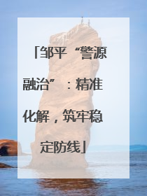 邹平“警源融治”：精准化解，筑牢稳定防线