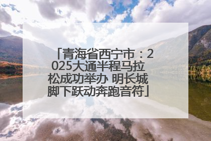 青海省西宁市：2025大通半程马拉松成功举办 明长城脚下跃动奔跑音符