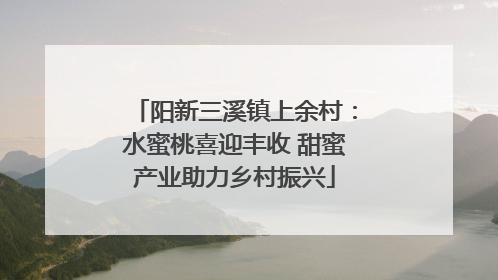 阳新三溪镇上余村：水蜜桃喜迎丰收 甜蜜产业助力乡村振兴