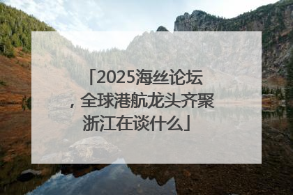 2025海丝论坛，全球港航龙头齐聚浙江在谈什么