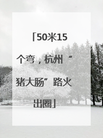 50米15个弯，杭州“猪大肠”路火出圈