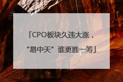 CPO板块久违大涨，“易中天”谁更胜一筹