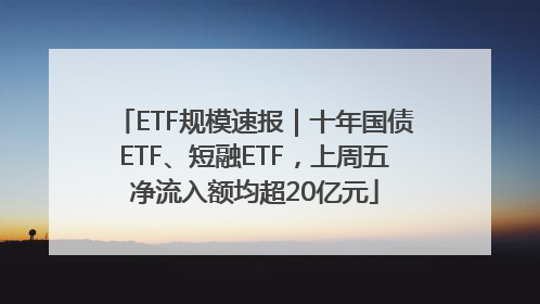 ETF规模速报｜十年国债ETF、短融ETF，上周五净流入额均超20亿元