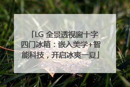 LG 全景透视窗十字四门冰箱：嵌入美学+智能科技，开启冰爽一夏